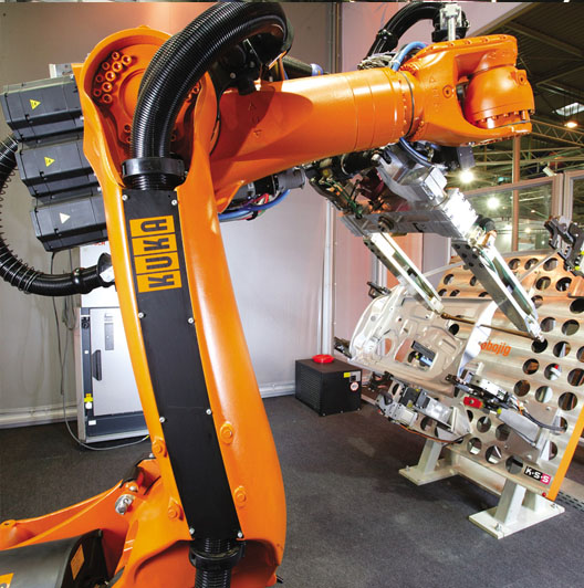 机器人焊接生产线-汽车零部件