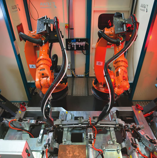 机器人焊接生产线-汽车零部件